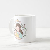 Elegante baby koffiemok | baby loading (Voorkant links)