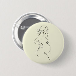 Elegante baby shower cadeau speld voor aanstaande ronde button 5,7 cm