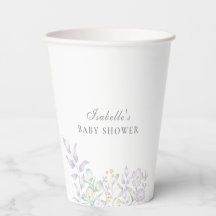 Elegante baby shower met wilde bloemenweide