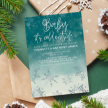 Elegante Baby zijn koude buiten Baby shower