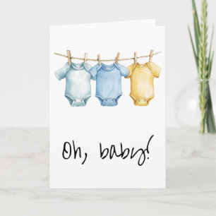 Elegante babyartikelen aankondiging
