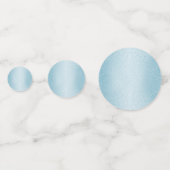 Elegante babyblauwe glitterconfetti confetti (Achterkanten)