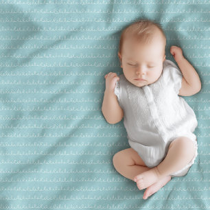 Elegante babydeken Navy Pink Rainbow Accent Fleece Deken