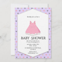Elegante babyshower uitnodiging