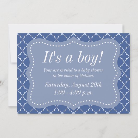 Elegante babyshoweruitnodigingen voor de aanstaand kaart (Voorkant)