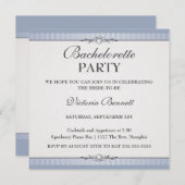 Élégante Bachelorette Frontière Invitation (Devant / Derrière)
