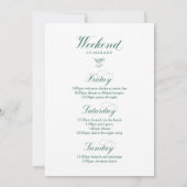 Elégante Bachelorette Girl's Club Invitation (Dos)