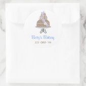 Elegante bakkerij Stickers (Tas)