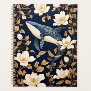 Elégante Baleine Bleue William Morris Inspiré Flor