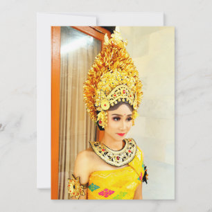 Elegante Balinese Koninklijke Payas Agung Trouwjur Kaart