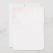 Elégante Ballerina rose Invitation Anniversaire (Dos)