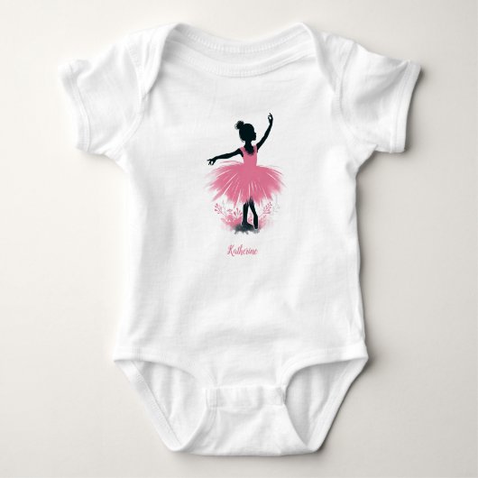 Elegante Ballerina Silhouet Ballet Romper (Voorkant)