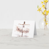 Elegante balletdanser Dancing BLANK Kaart (Gele Bloem)