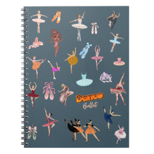 Elegante Balletdansers Notitieboek