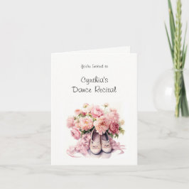 Elegante balletdansuitnodiging