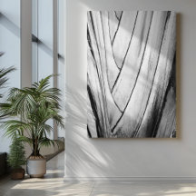 Elegante bananenboomschors gewikkeld canvas Print