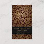 Elegante banketbakker cupcake visitekaartje (Achterkant)