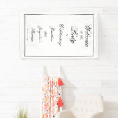 Élégante bannière de bienvenue personnalisée pour (En situation)