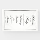 Élégante bannière de bienvenue personnalisée pour (Horizontal)