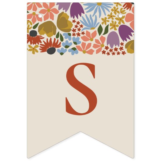 Élégante bannière de Fête des mariées florale (Deuxième drapeau)