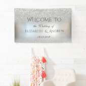 Élégante bannière Mariage Bokeh Parties scintillan (En situation)