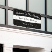 Élégante Bannière Mariage d'or Confetti moderne (Bâtiment extérieur)