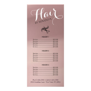 Elegante barbershop-reclamekaart Je hebt mijn da Reclamekaart