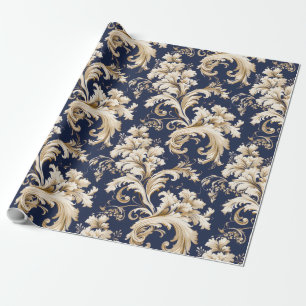 Elegante Barok en Damast Decor:   Cadeaupapier