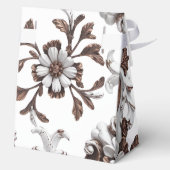 Elegante barokke bruiloft bedankdoosjes (Achterkant)