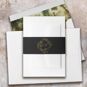 Elegante barokke Chinoiserie Vintage bruiloft Uitnodigingen Wikkel