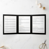 Elégante Beauté Gold Sunburst Black Brochure (Intérieur)