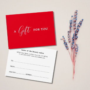 Élégante beauté rouge minimaliste