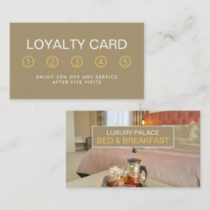 Elegante Bed & Breakfast Accommodatie Zakelijk Klantenkaartje