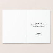 Elegante bedankjes folie kaarten (Binnen)