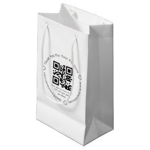 elegante bedankjes zakelijke qr code  klein cadeauzakje