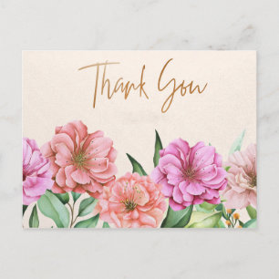 Elegante bedankkaart briefkaart