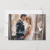 Elegante bedankkaart kaart (Voorkant)