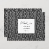 Elegante Bedankkaart voor een Marokkaanse Bruiloft Briefkaart (Voorkant / Achterkant)