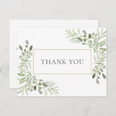 Elegante Bedankkaart voor Zakelijk Voorjaar met Bl (Voorkant / Achterkant)