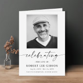 Elegante begrafenis overlijdensvolgorde van servic programma