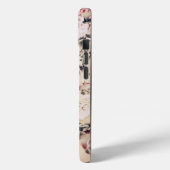 elegante  beige bloemeniPhone 7 hoesje (Achterkant / Links)