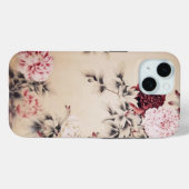 elegante  beige bloemeniPhone 7 hoesje (Achterkant (horizontaal))