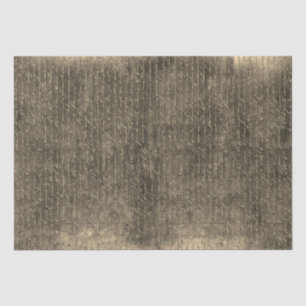 Elegante  Beige Brown handgeschreven brief Tissuepapier