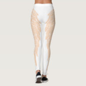 Elegante Beige Engel Wings Leggings (Achterkant)