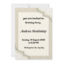 Elegante Beige Islamitische geometrische patroon v