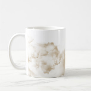 Elegante beige marmeren koffiemok Minimalistisch