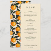 Elegante Beige Menutemplate Menu (Voorkant / Achterkant)