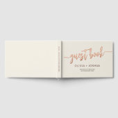 Elegante Beige Neutral Cream Moderne Minimalist Gastenboek (Volledig)