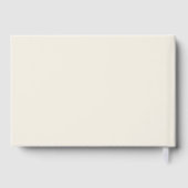 Elegante Beige Neutral Cream Moderne Minimalist Gastenboek (Achterkant)
