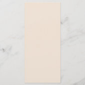 Elegante Beige Script Trouw Menu (Achterkant)
